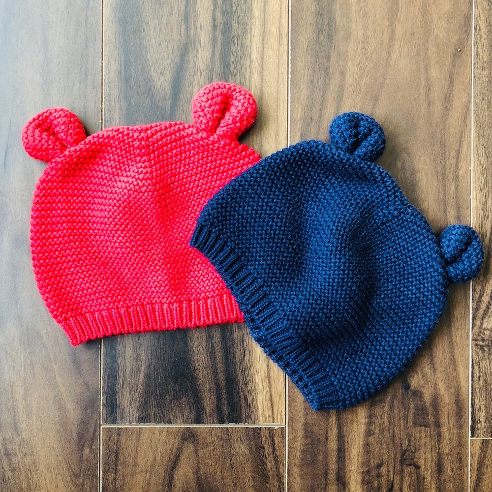 Baby Gap Baby Garter Bear Knit Beanies